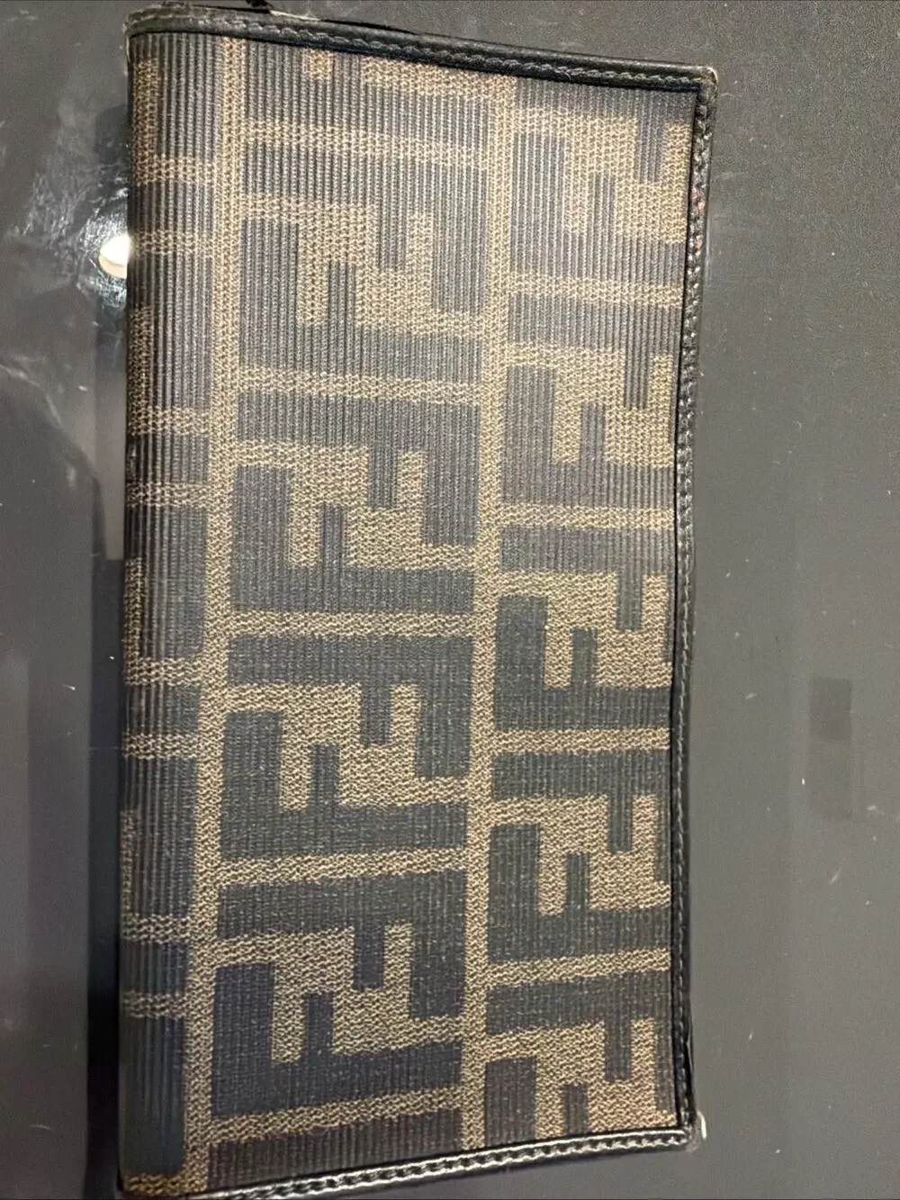 Fendi Women Vintage Logo Monogram Wallet Needs Repair